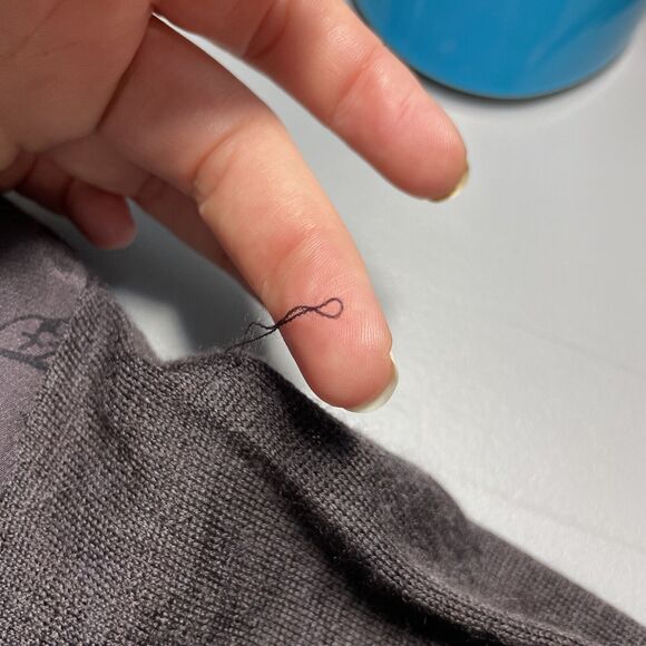 Poetry Silk Floral Panel Merino Wool Long Sleeve Plum Shift Dress Women's Size 8 - Picture 15 of 16